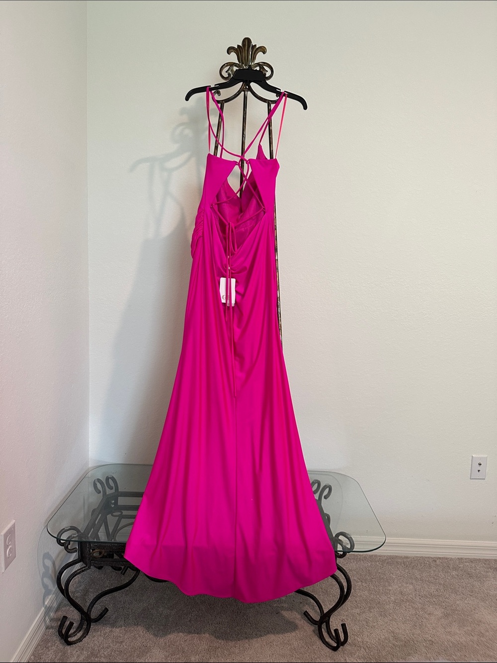 GB girls Fuchsia Spaghetti-Strap Maxi Dress - Picture 5 of 6